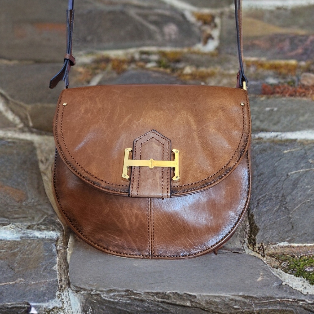 TIGNANELLO VINTAGE LEATHER CROSSBODY- LAREDO